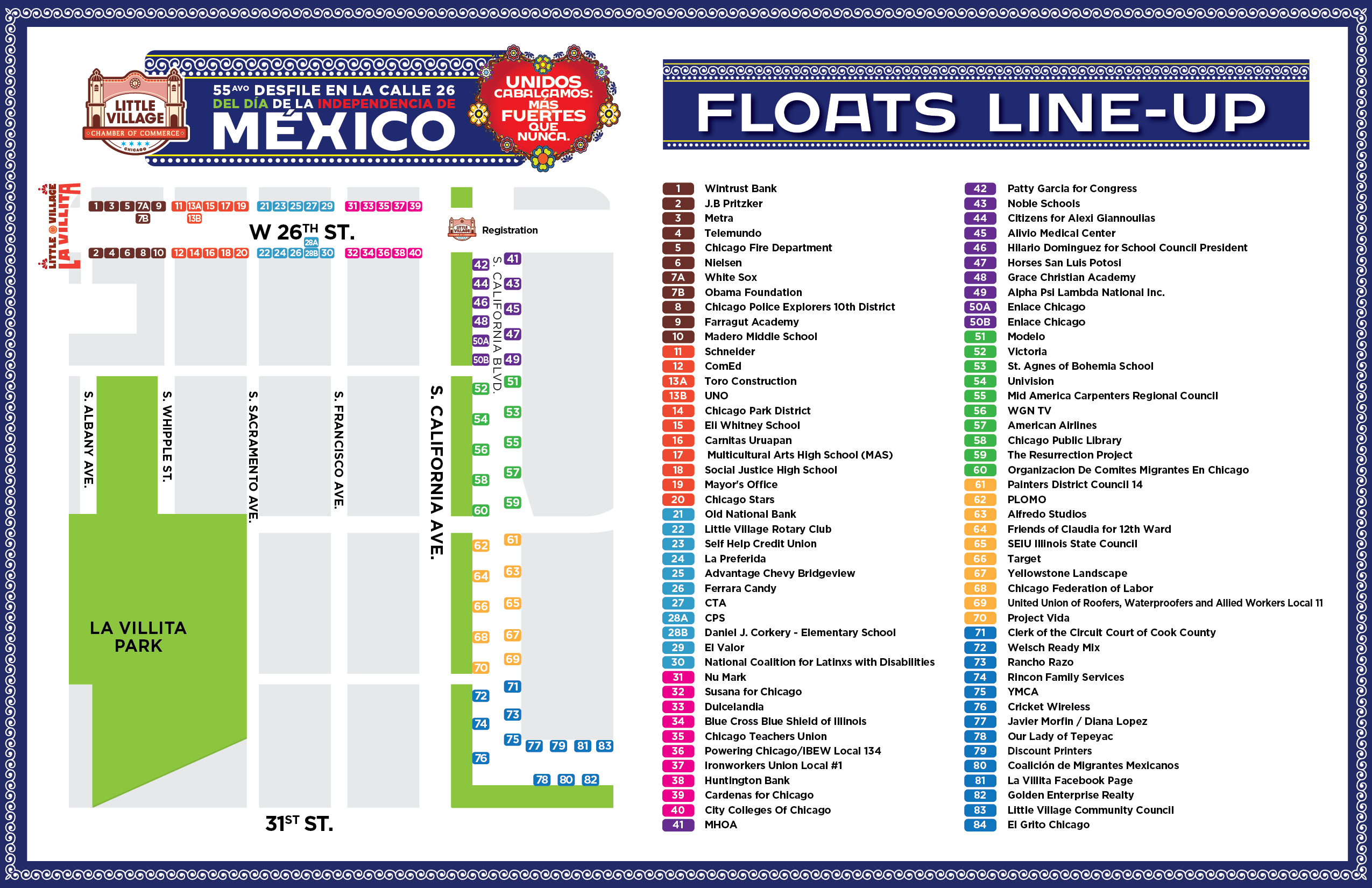 Mexican Independence - LineUp 2026 - 17x11