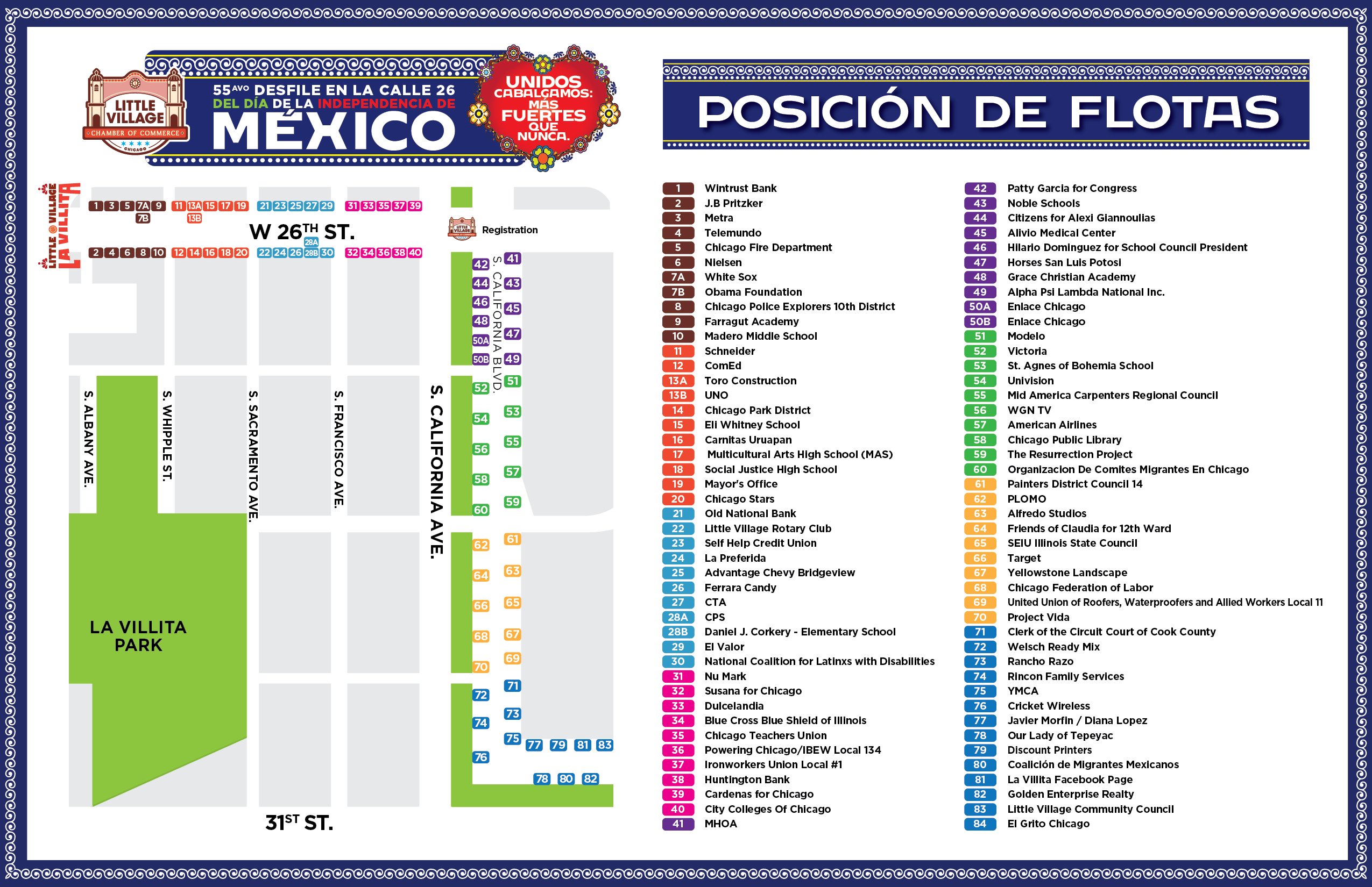 Mexican Independence - LineUp 2026 - 17x11